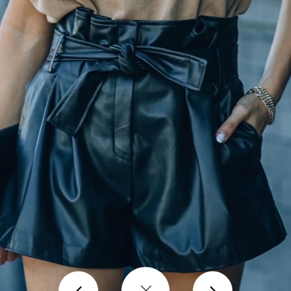 Do+be faux leather shorts